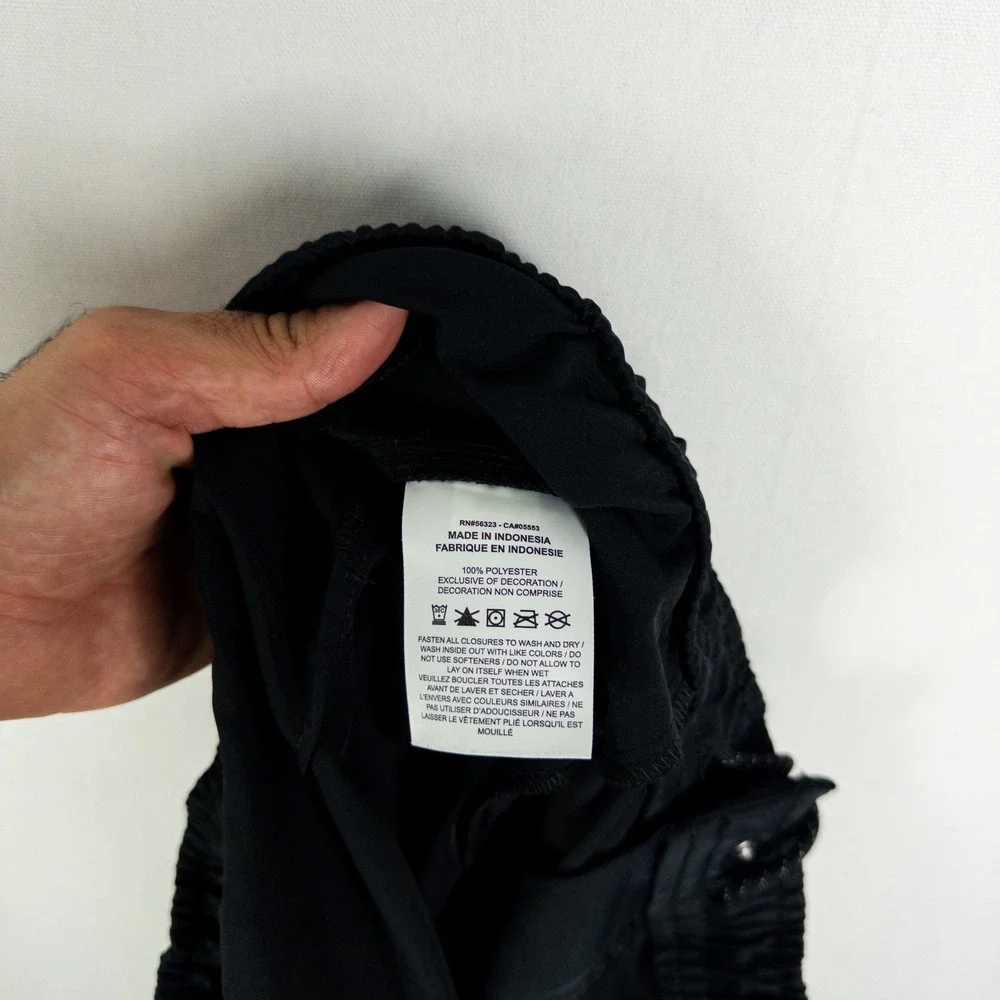 Nike Sportswear Tech Pack Woven Pants Men's Size L Black Tapered Joggers Zip
